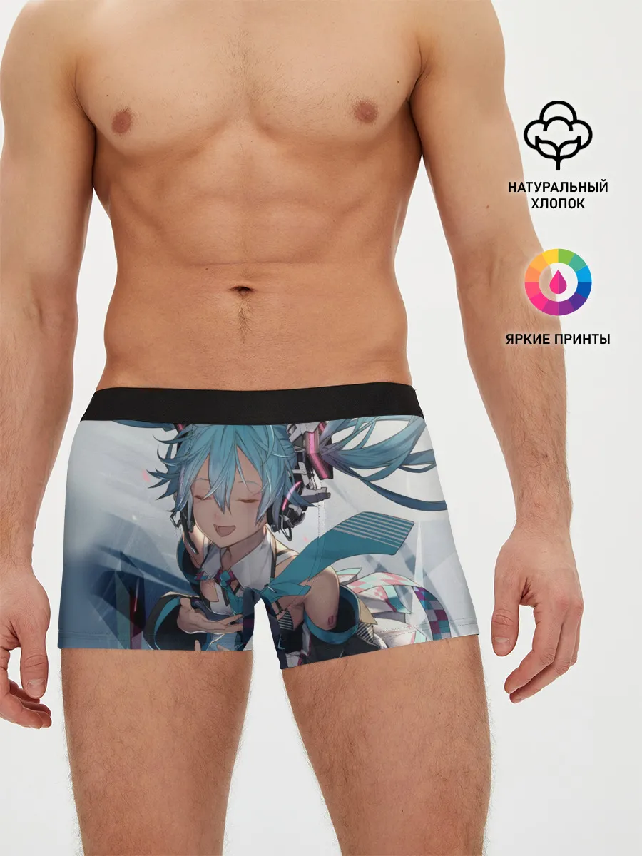 Мужские трусы боксеры / Безумная Хатсуне
