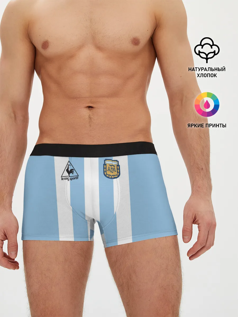 Мужские трусы боксеры / Марадона Аргентина ретро