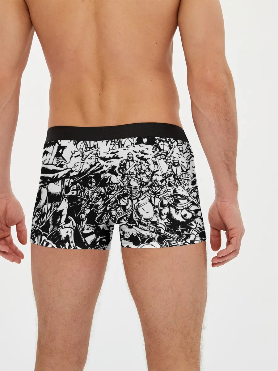 Мужские трусы боксеры / BERSERK background logo