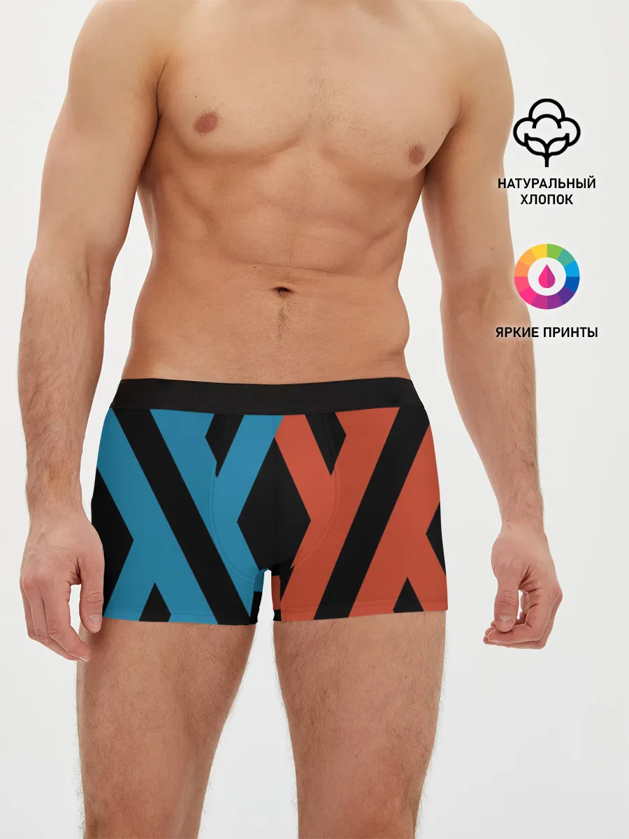 Мужские трусы боксеры / two XX on black