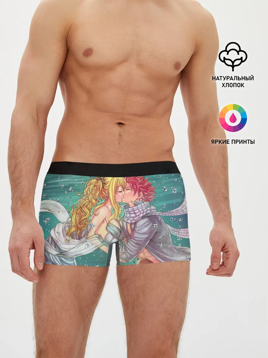 Мужские трусы боксеры / Хвост Феи поцелуй Люси и Нацу
