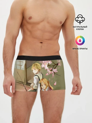 Мужские трусы боксеры / Стальной алхимик