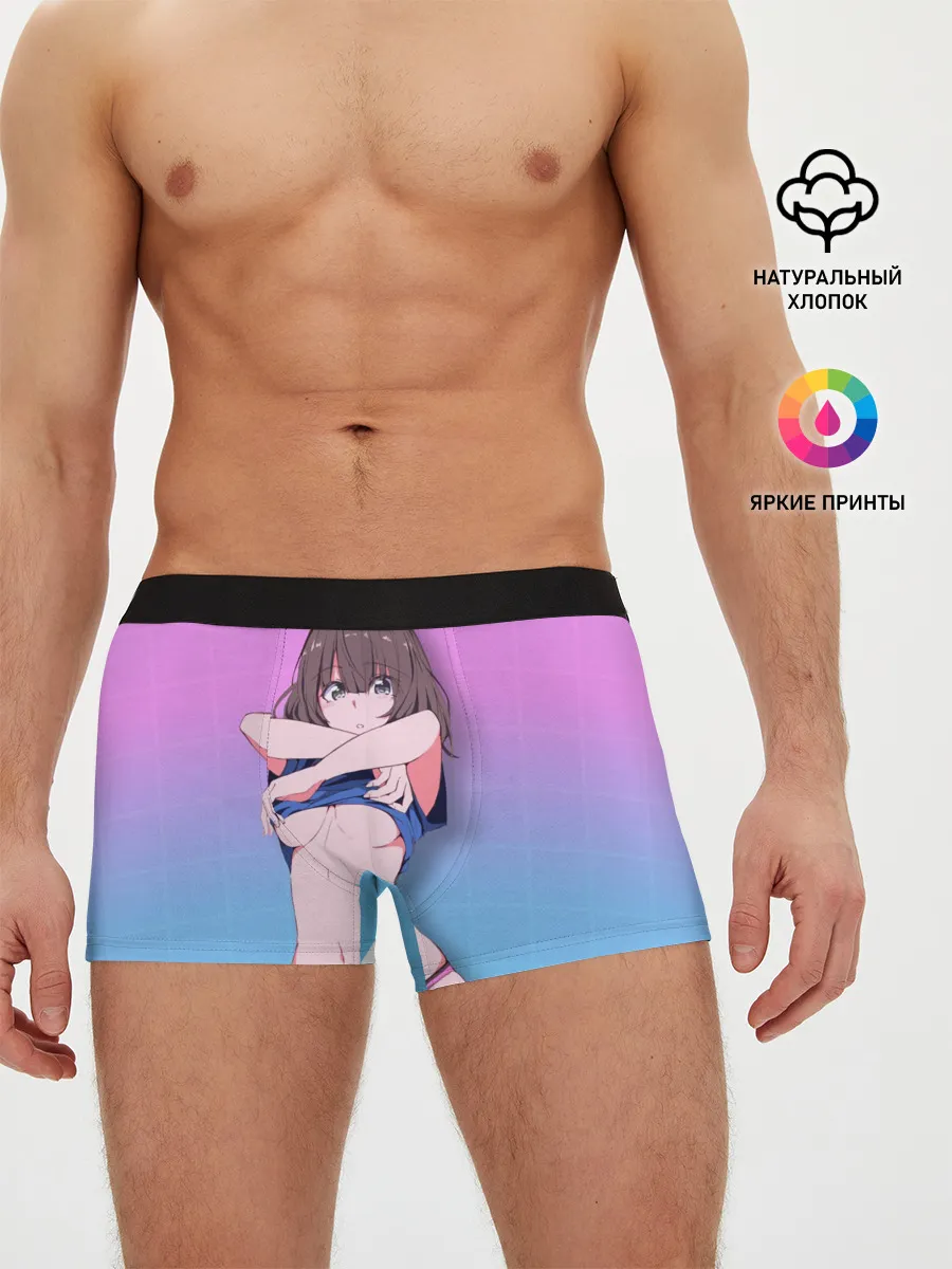 Мужские трусы боксеры / Anime girl with sword