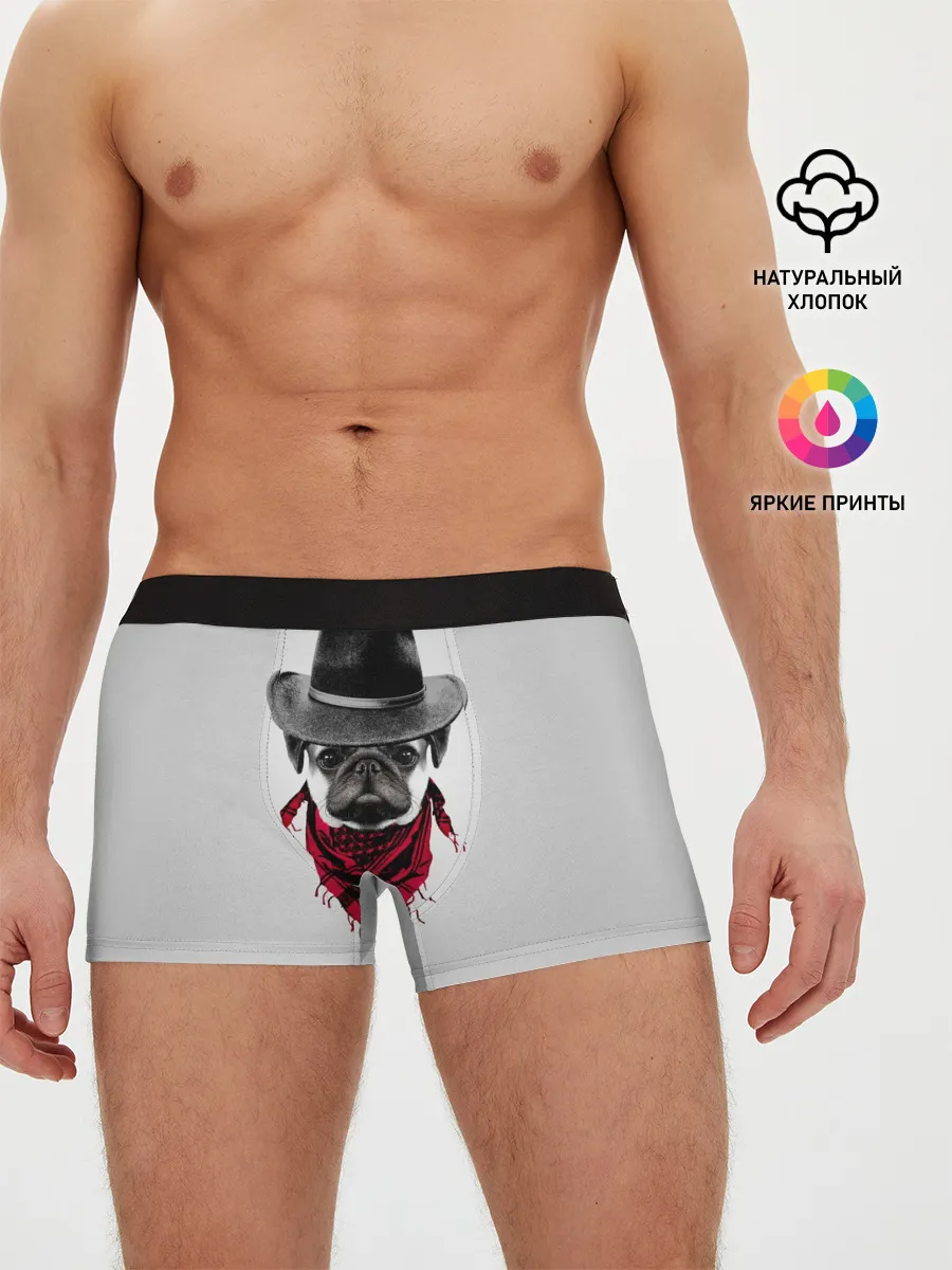 Мужские трусы боксеры / Мопс