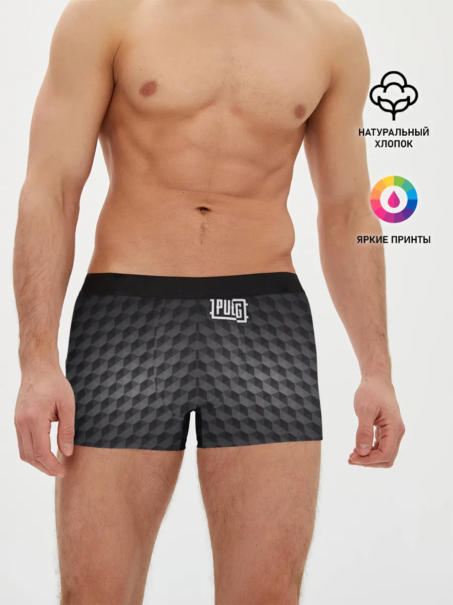 Мужские трусы боксеры / PUBG Carbon