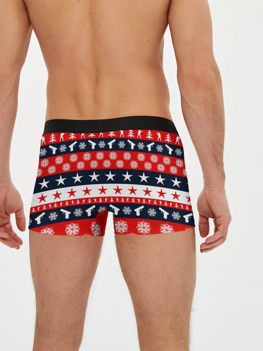 Мужские трусы боксеры / CS GO НОВОГОДНИЙ