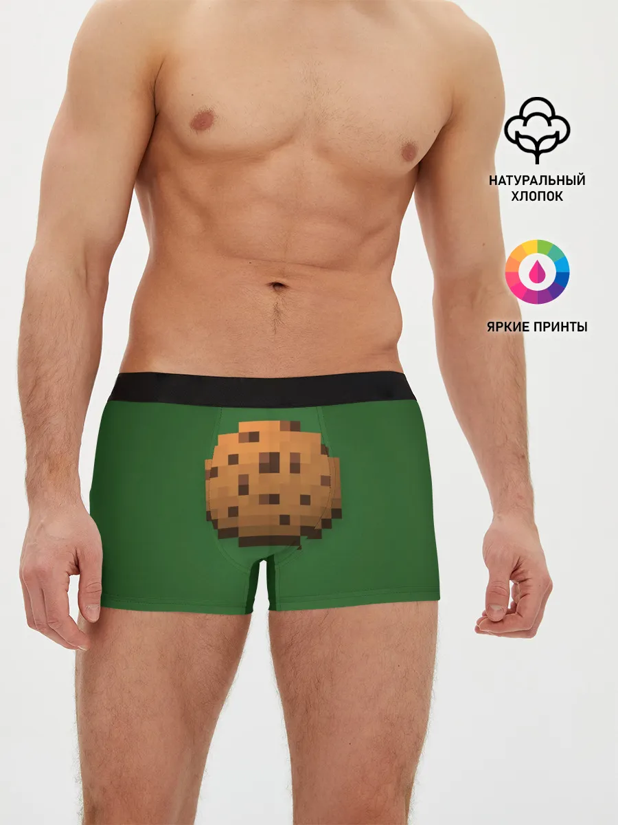 Мужские трусы боксеры / Minecraft Печенька