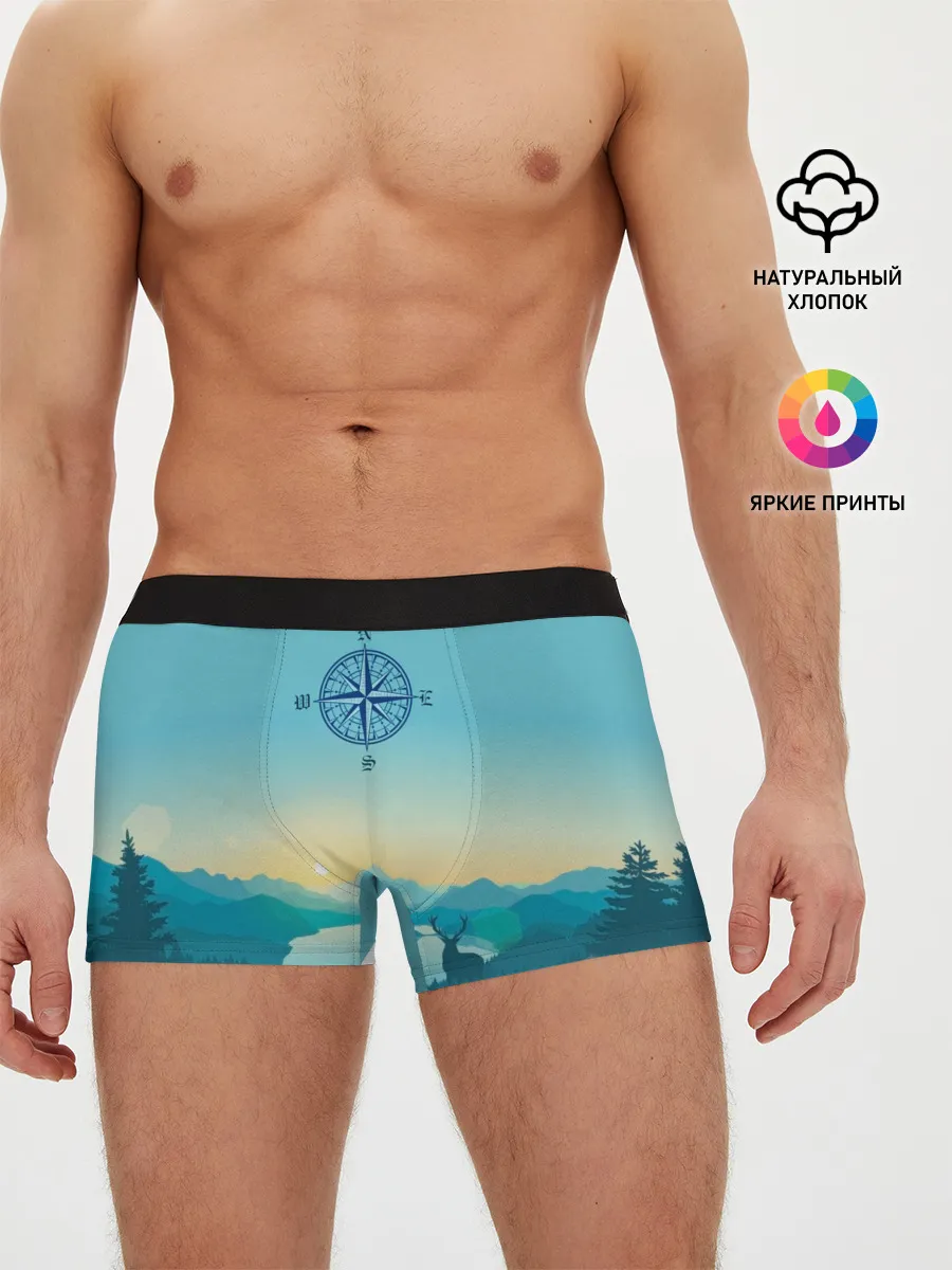 Мужские трусы боксеры / туризм