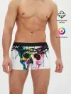 Мужские трусы боксеры / Череп и краска