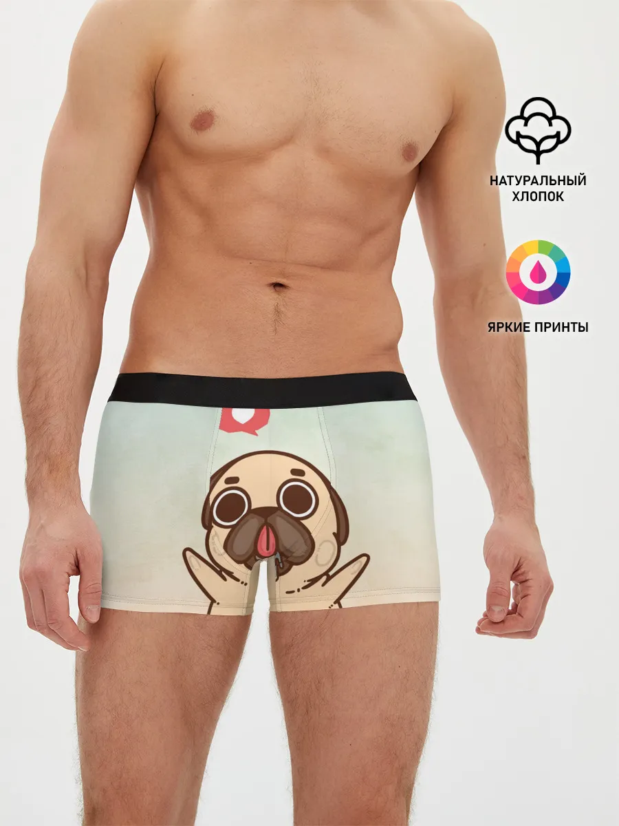 Мужские трусы боксеры / Puglie Pug Like