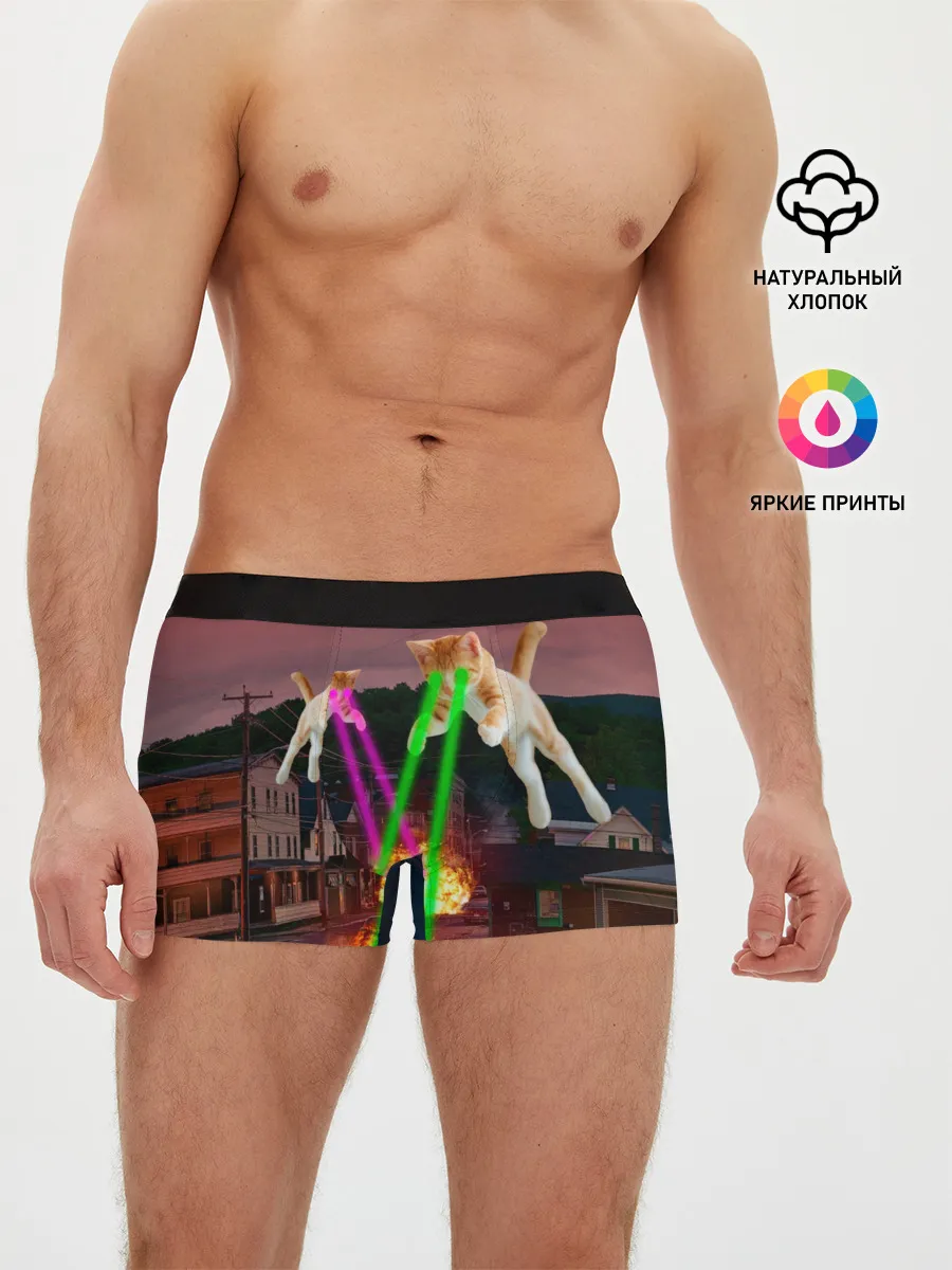 Мужские трусы боксеры / Кошачья Атака!