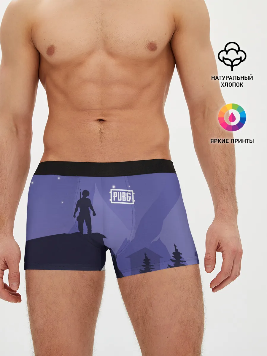 Мужские трусы боксеры / Ночной PUBG