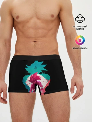 Мужские трусы боксеры / Сон Гоку розовый