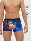 Мужские трусы боксеры / Мопс Космонавт