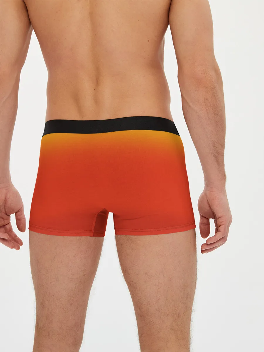 Мужские трусы боксеры / Пика - пика оранжевый