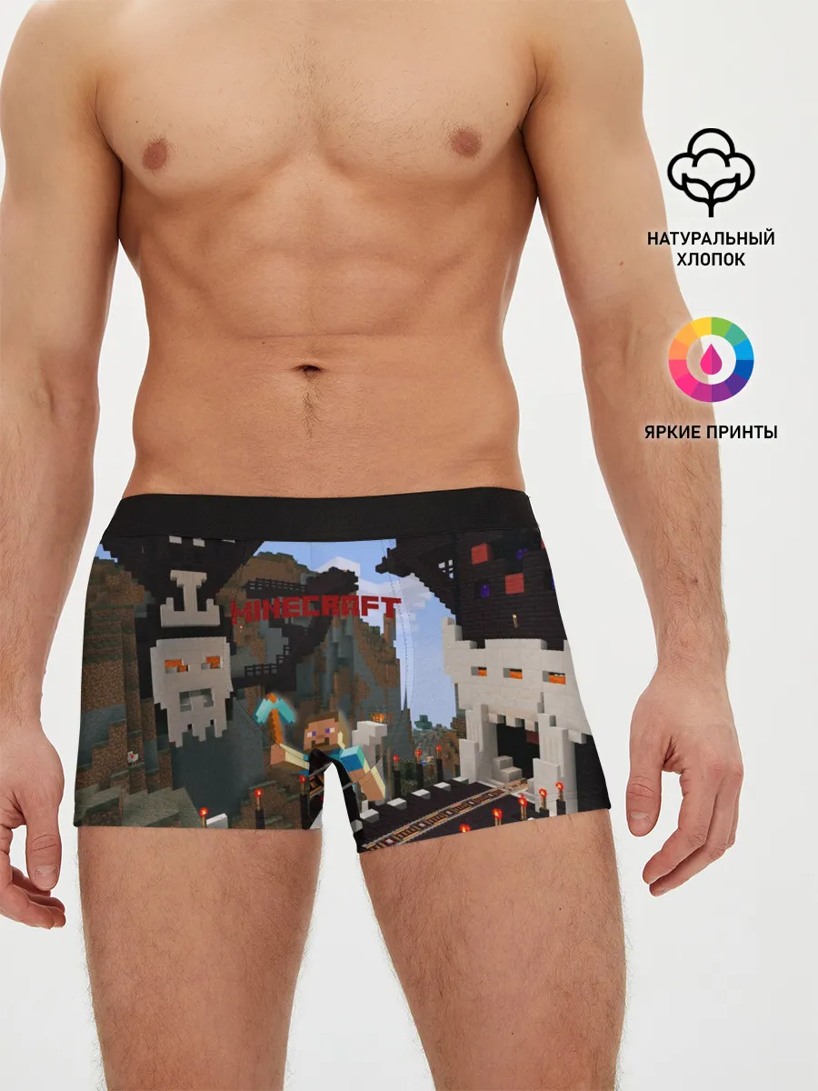 Мужские трусы боксеры / Minecraft