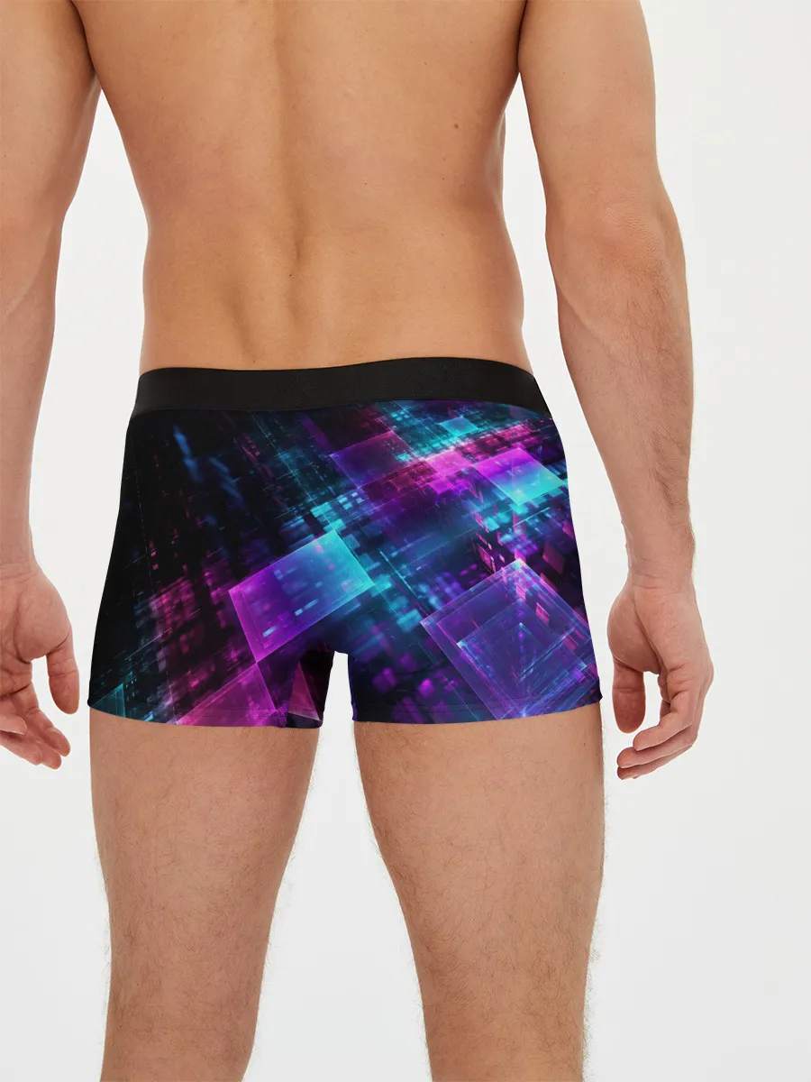 Мужские трусы боксеры / Pubg neon style 2019