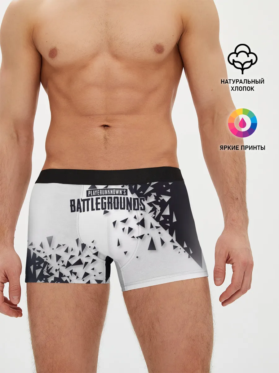 Мужские трусы боксеры / PUBG Jacket Black