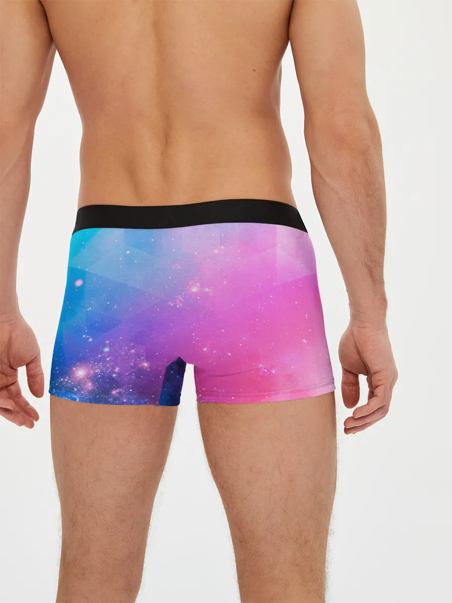Мужские трусы боксеры / Абстракция Блеск Градиент