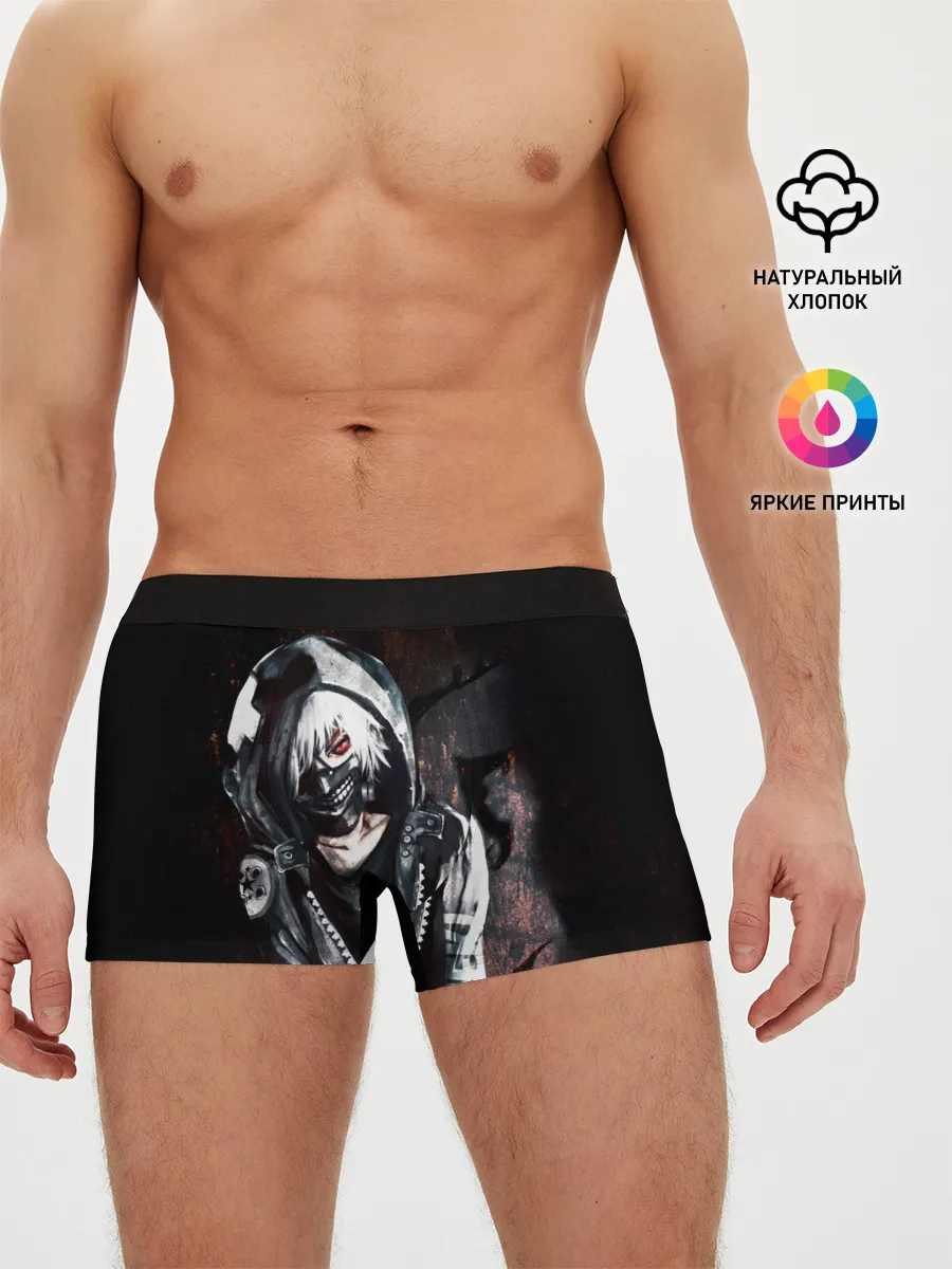 Мужские трусы боксеры / Ken Kaneki в капюшоне
