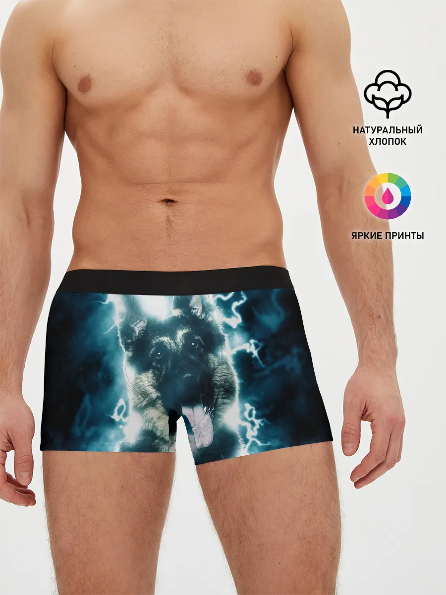 Мужские трусы боксеры / Немецкая овчарка
