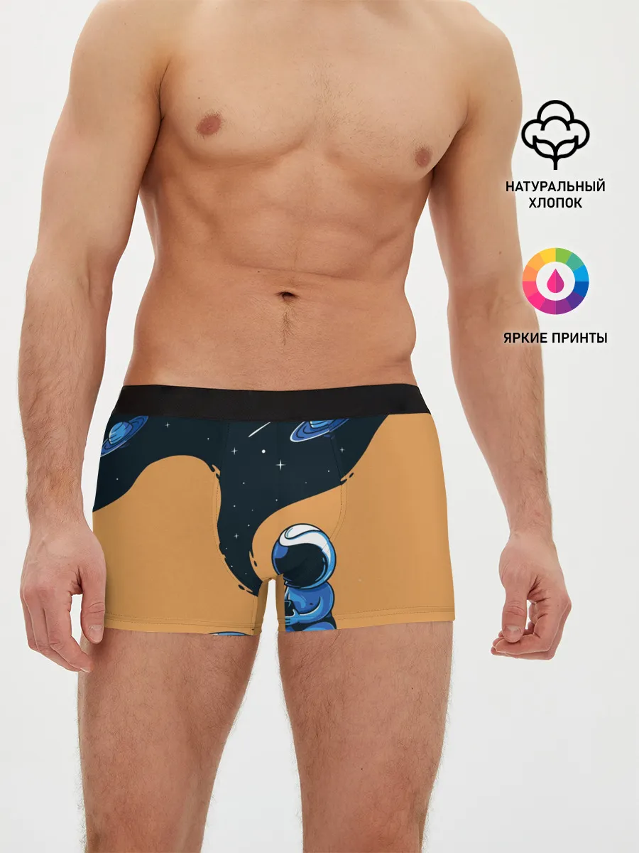 Мужские трусы боксеры / Космонавт и чернила