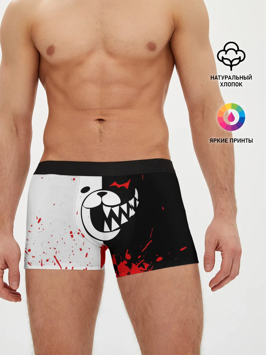 Мужские трусы боксеры / MONOKUMA Blood