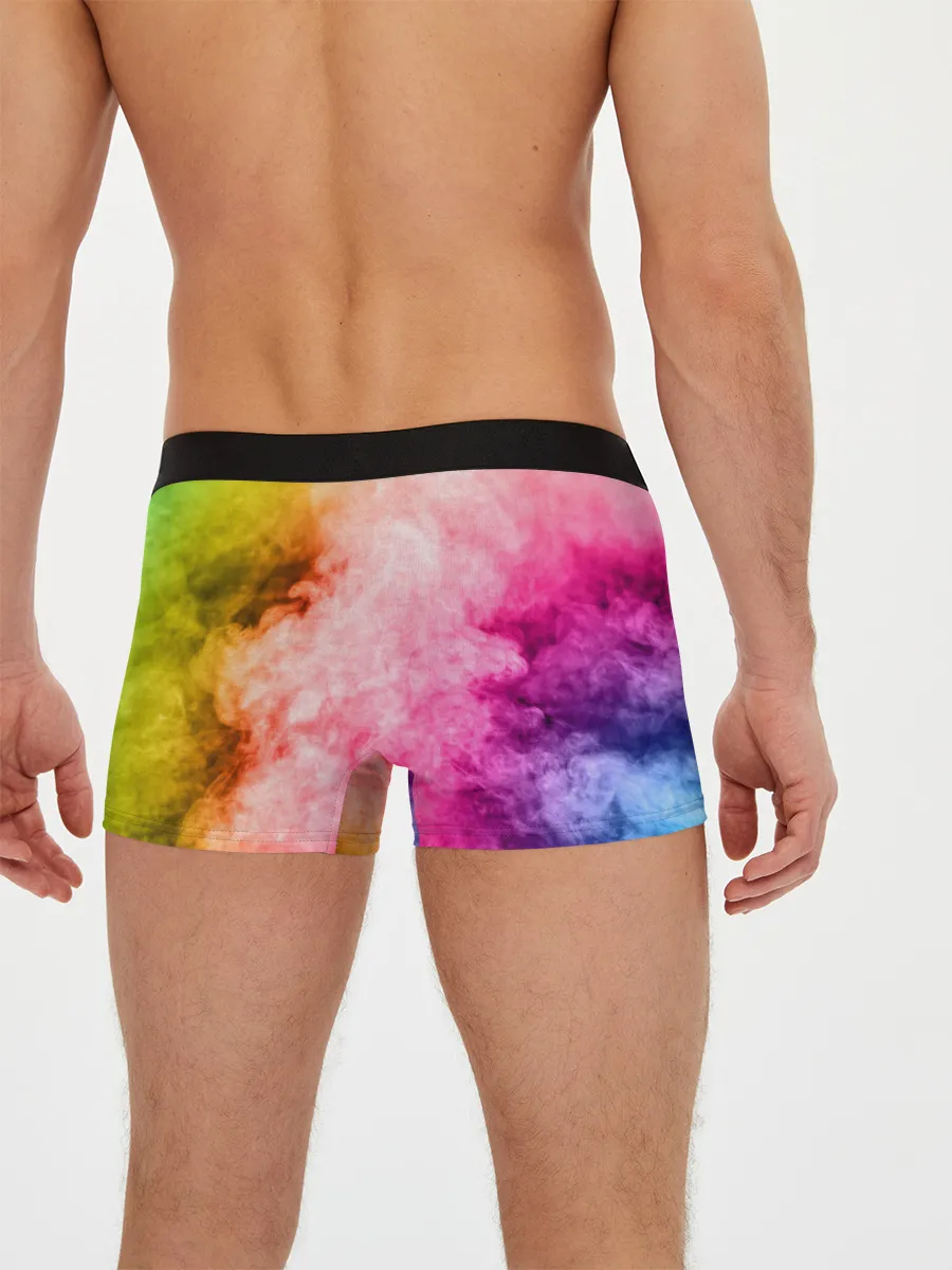 Мужские трусы боксеры / Радужный дым