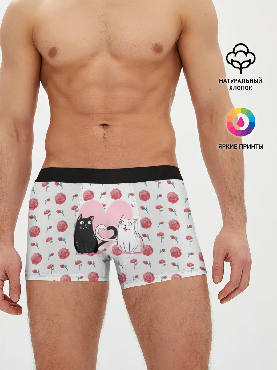 Мужские трусы боксеры / Милые котики