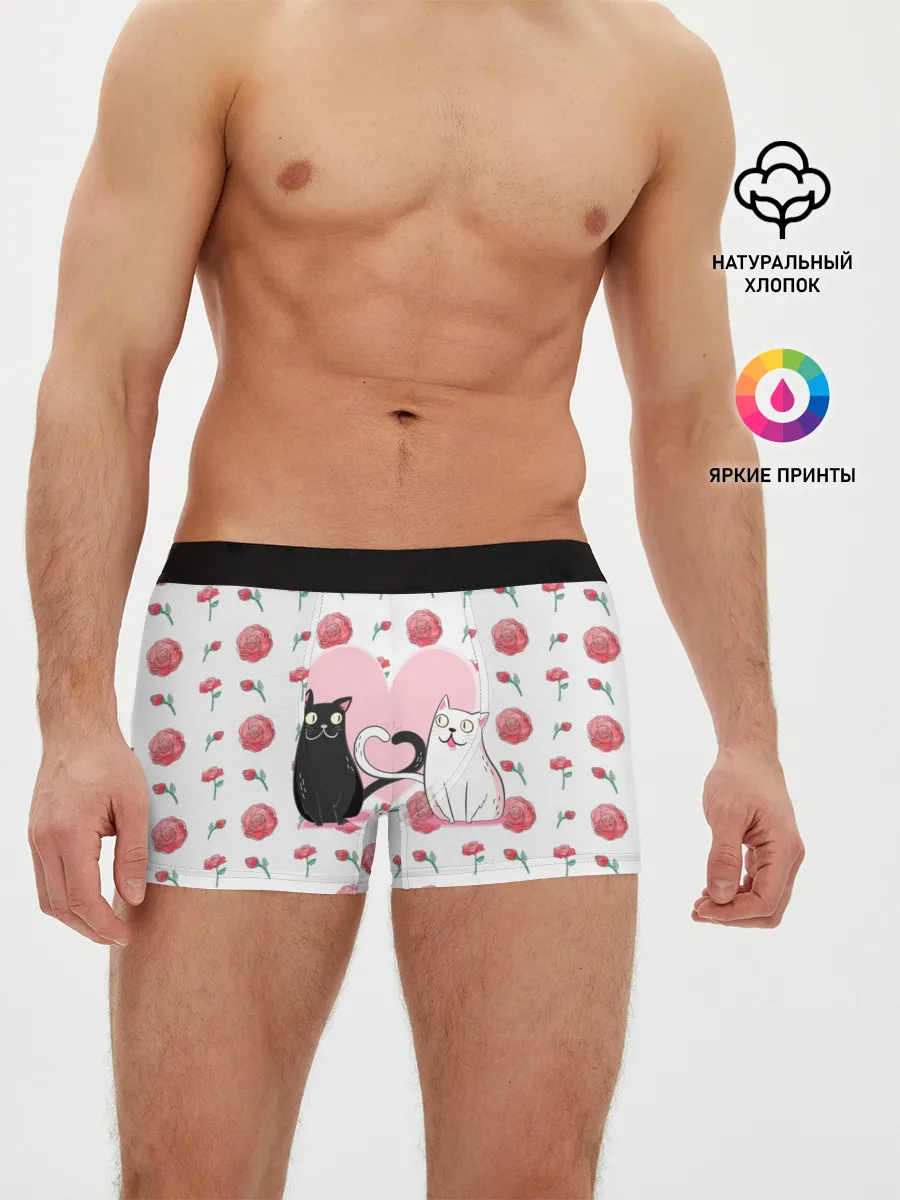 Мужские трусы боксеры / Милые котики