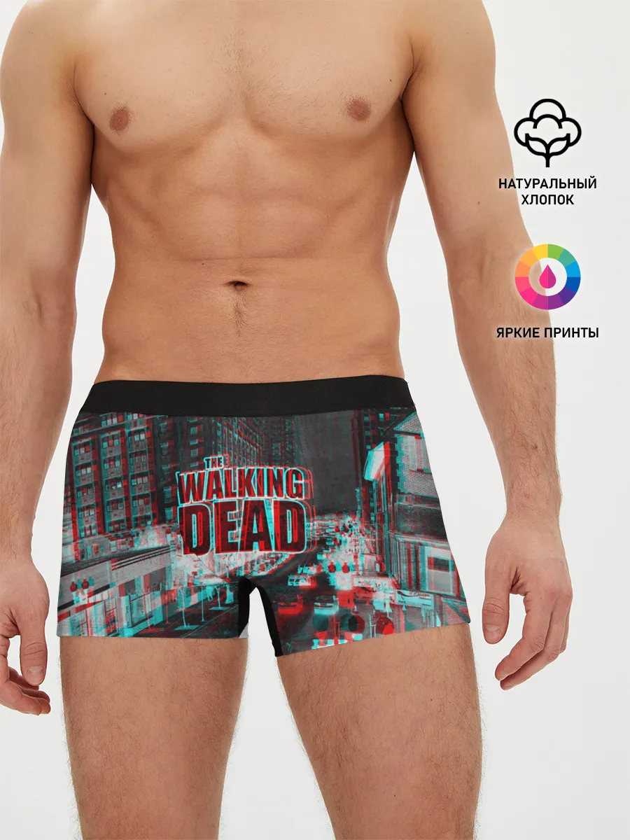 Мужские трусы боксеры / the walking dead glitch