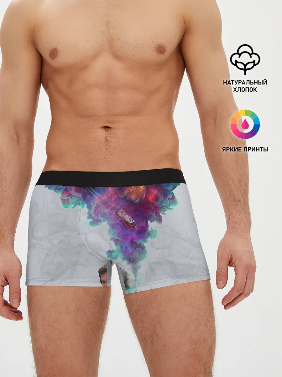 Мужские трусы боксеры / Илон Маск курит космос