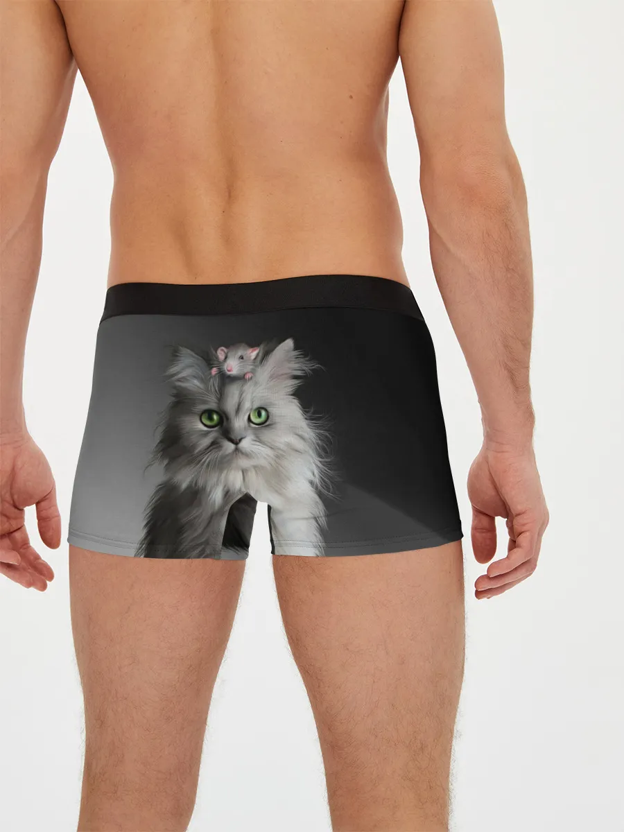 Мужские трусы боксеры / Кот и мышка