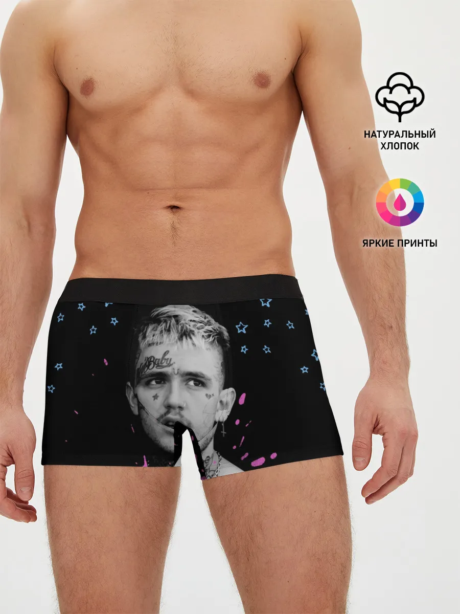 Мужские трусы боксеры / LIL PEEP - Runaway