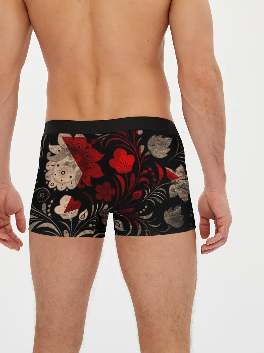 Мужские трусы боксеры / Медведь в ушанке