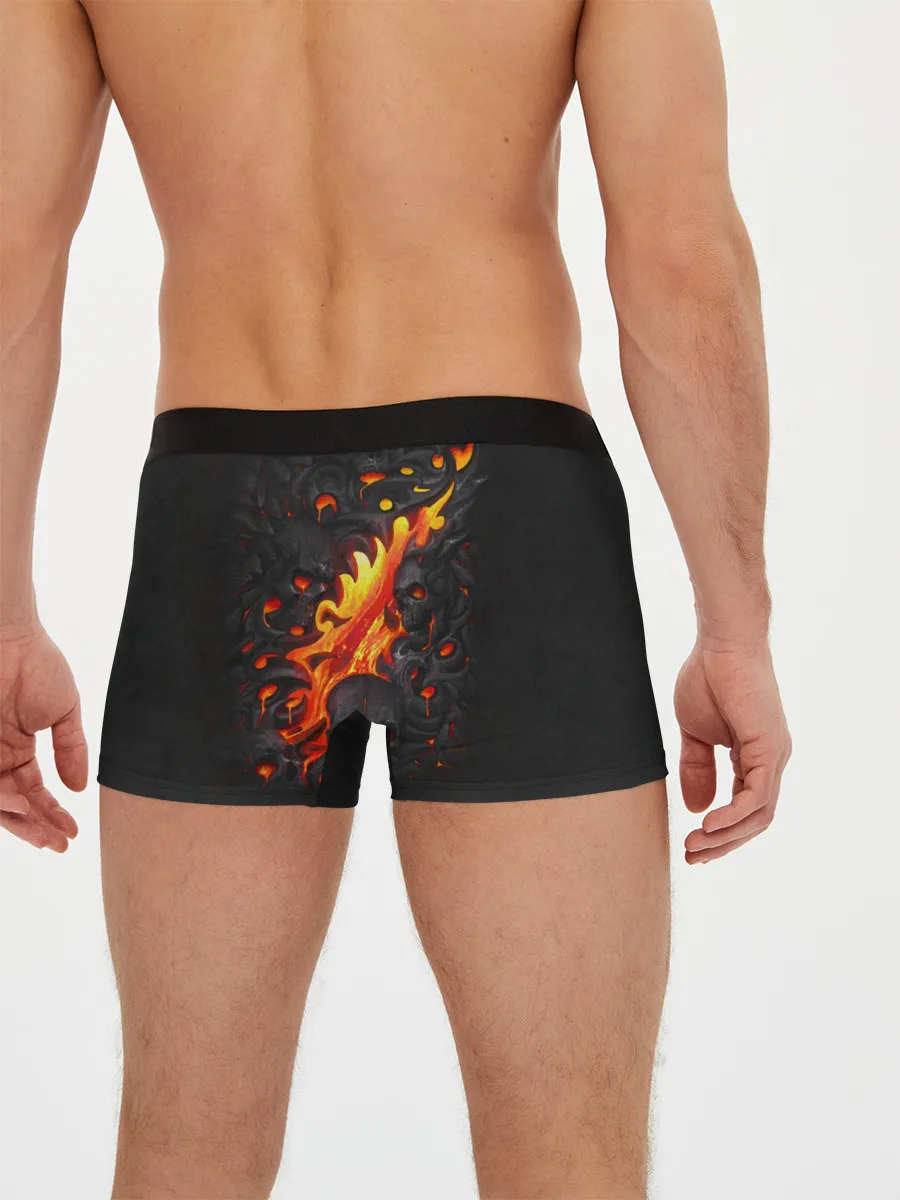 Мужские трусы боксеры / Skull Lava