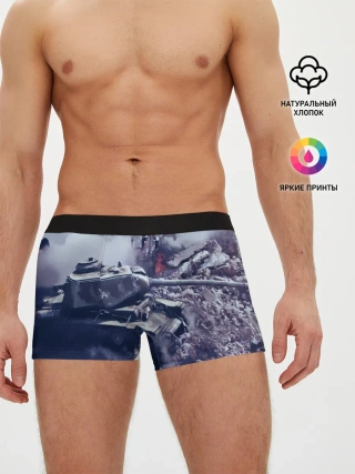 Мужские трусы боксеры / Танки