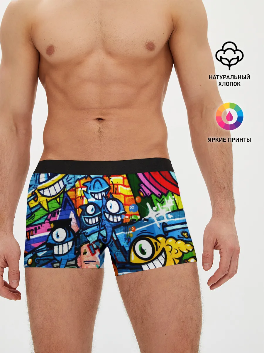 Мужские трусы боксеры / GRAFFITI EXCLUSIVE