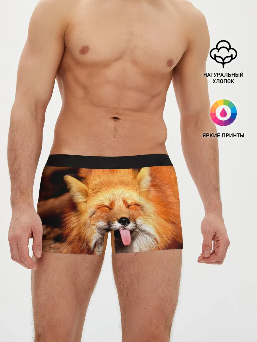 Мужские трусы боксеры / Лиса с языком