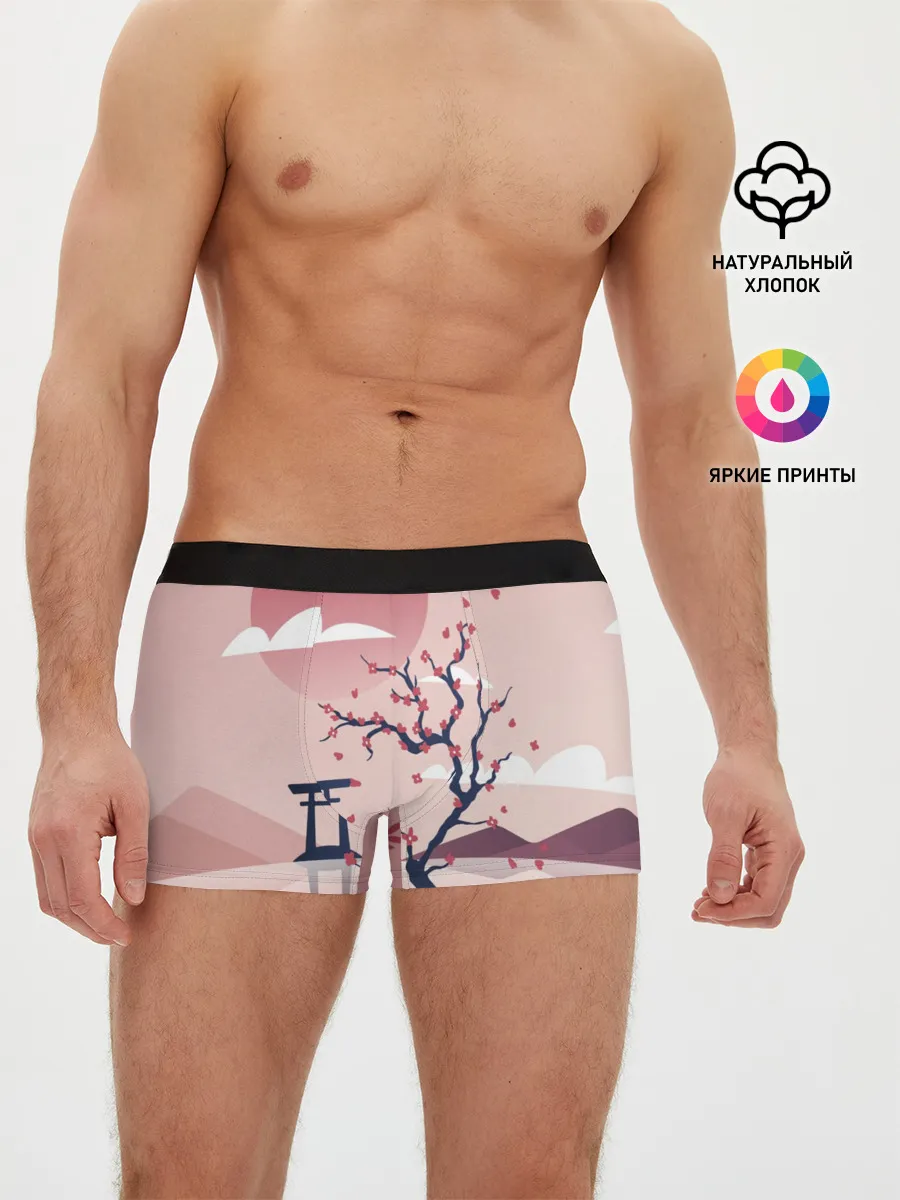 Мужские трусы боксеры / Японский мотив