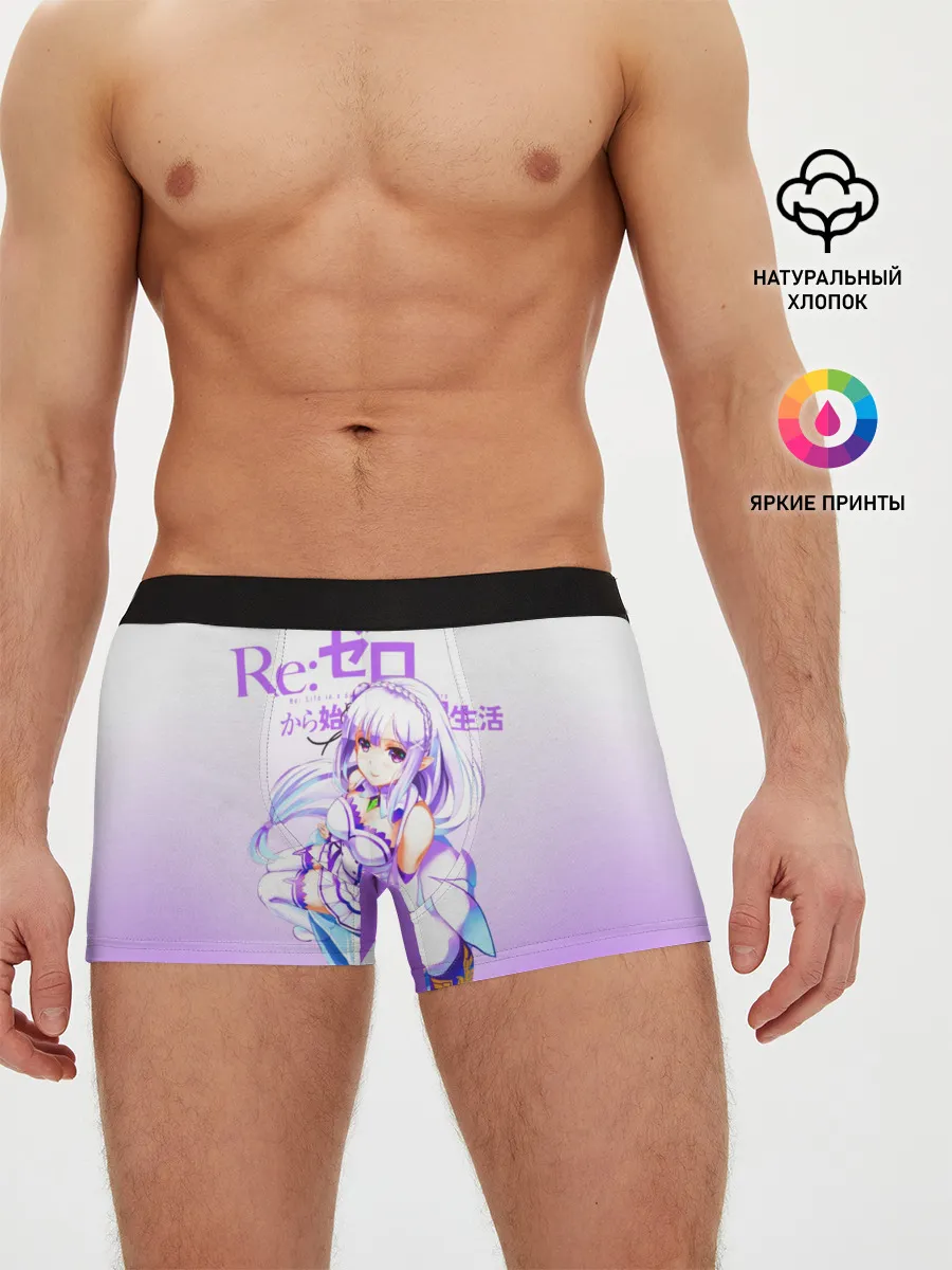 Мужские трусы боксеры / Re:Zero. Эмилия