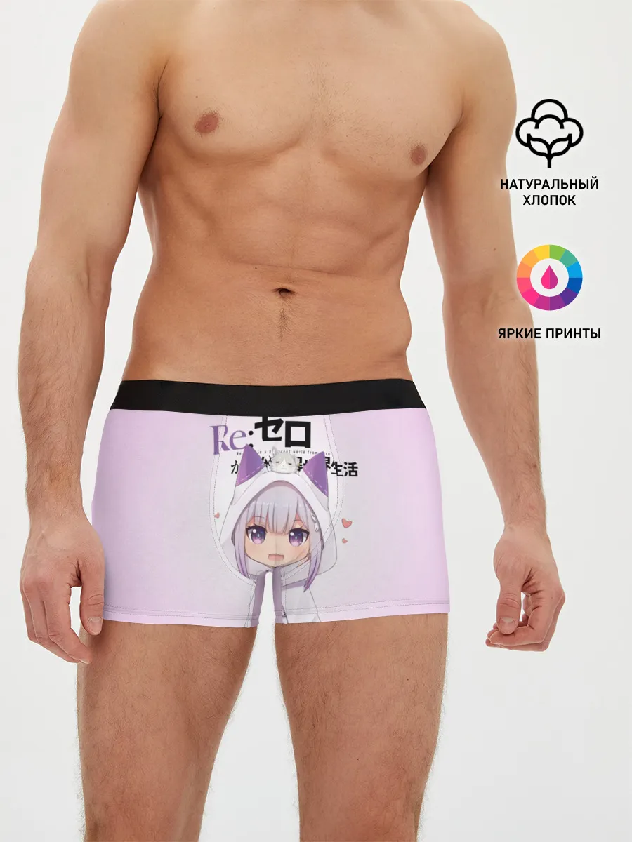 Мужские трусы боксеры / Re:Zero. Эмилия