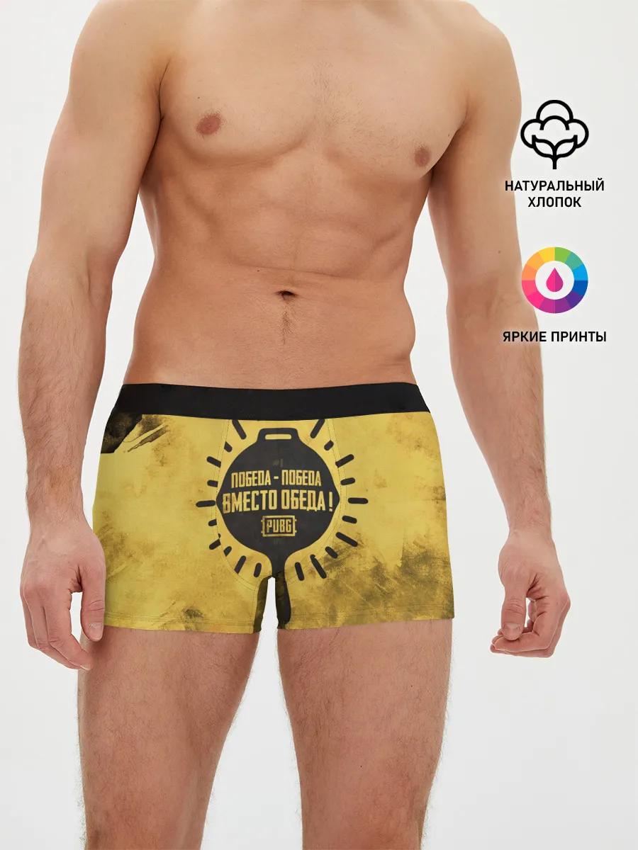 Мужские трусы боксеры / PUBG: Победа вместо обеда