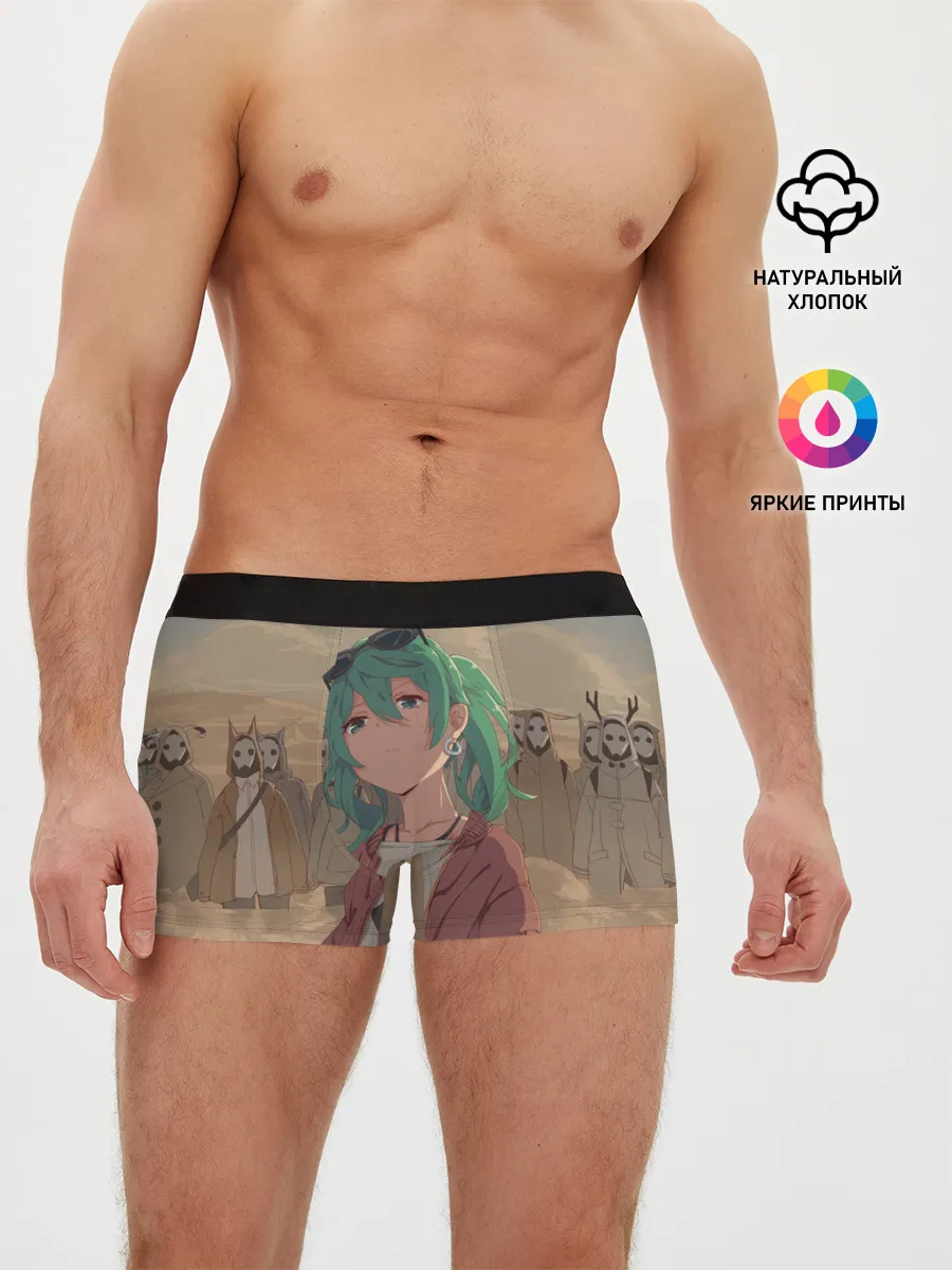 Мужские трусы боксеры / Мику Хатсуне. ВОКАЛОИД