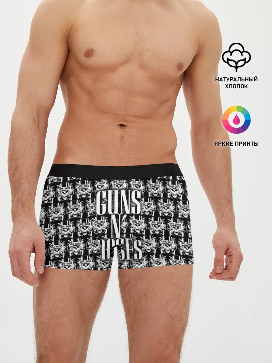 Мужские трусы боксеры / Guns n roses