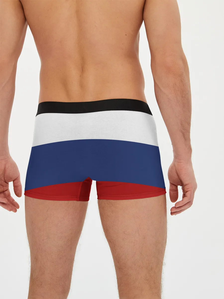 Мужские трусы боксеры / Россия Триколор