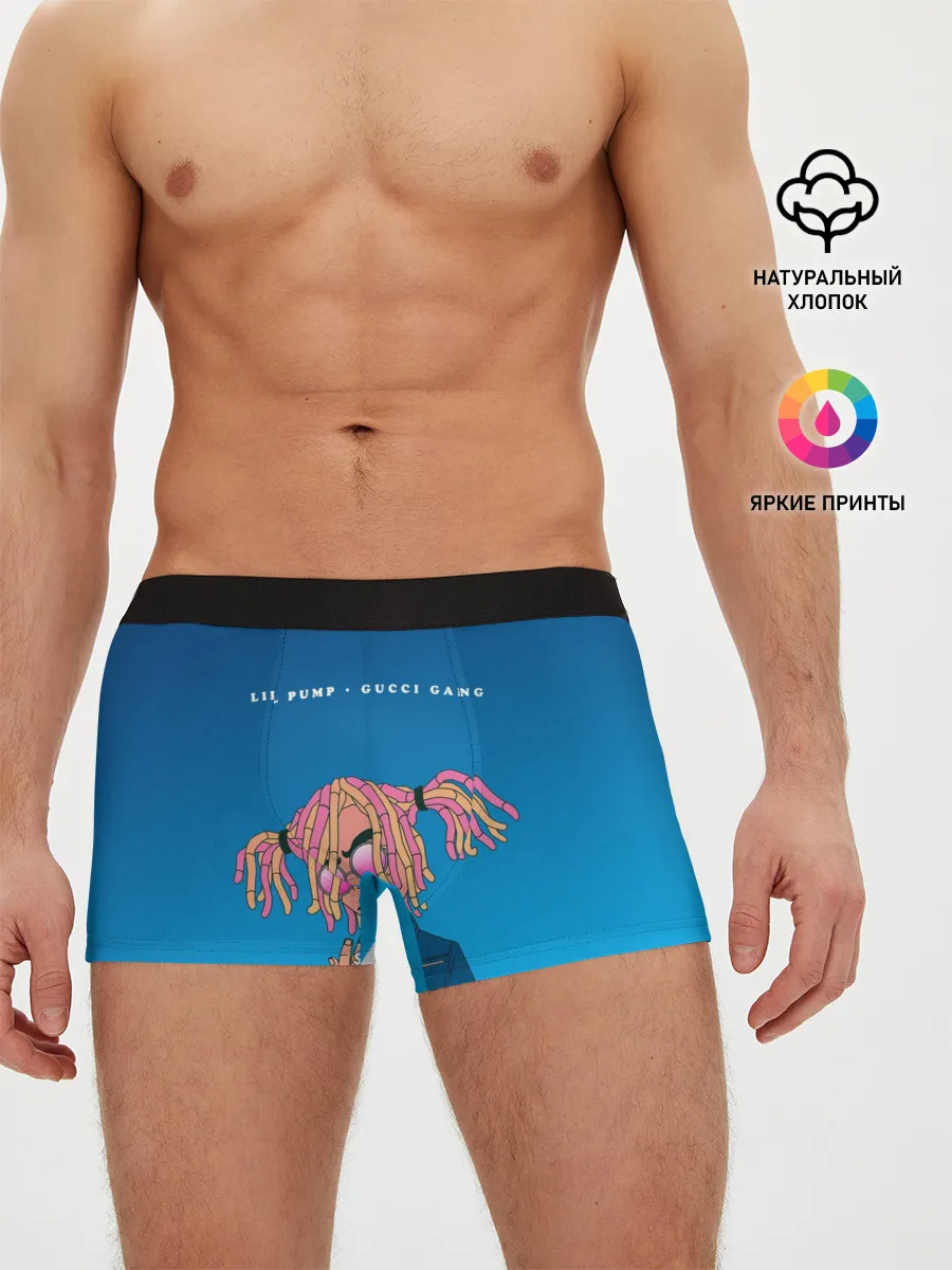 Мужские трусы боксеры / Lil Pump Gucci Gang