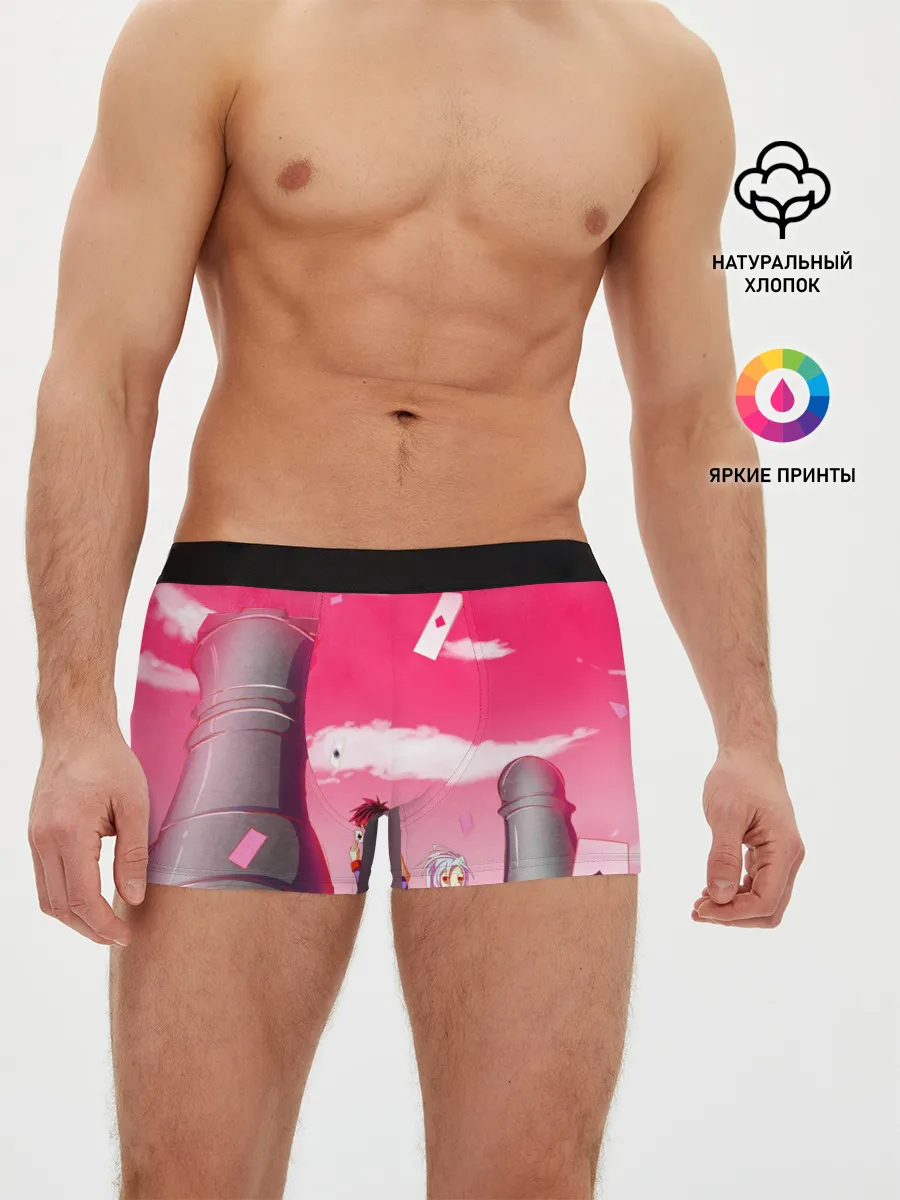 Мужские трусы боксеры / Шахматы аниме