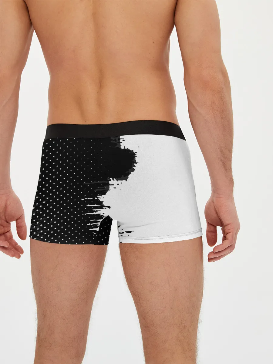 Мужские трусы боксеры / Juventus uniform black 2018