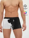 Мужские трусы боксеры / Juventus uniform black 2018